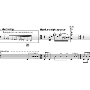 Excerpt from the score for Stutter Edit